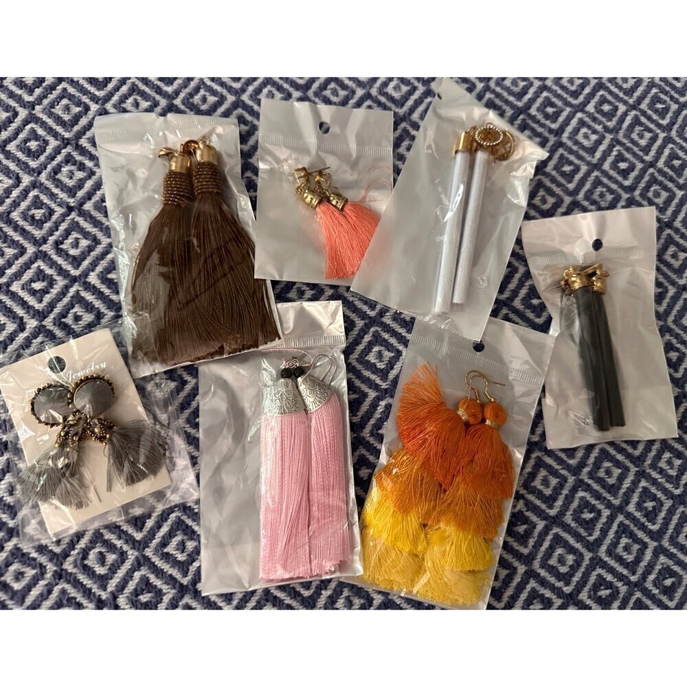 Costume Jewelry Earring Bundle - 7 pieces